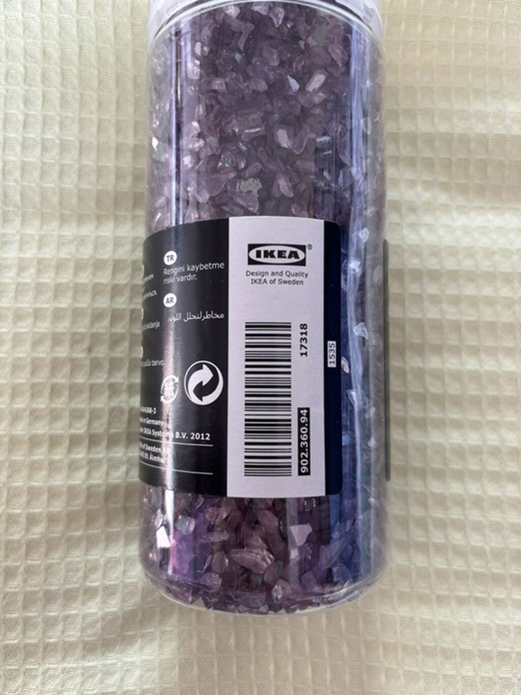 IKEA Kulört dekorativ daş/qırıntı dəsti. Şəffaf silindrik — Plitka və örtü materialları, Bakı (2)