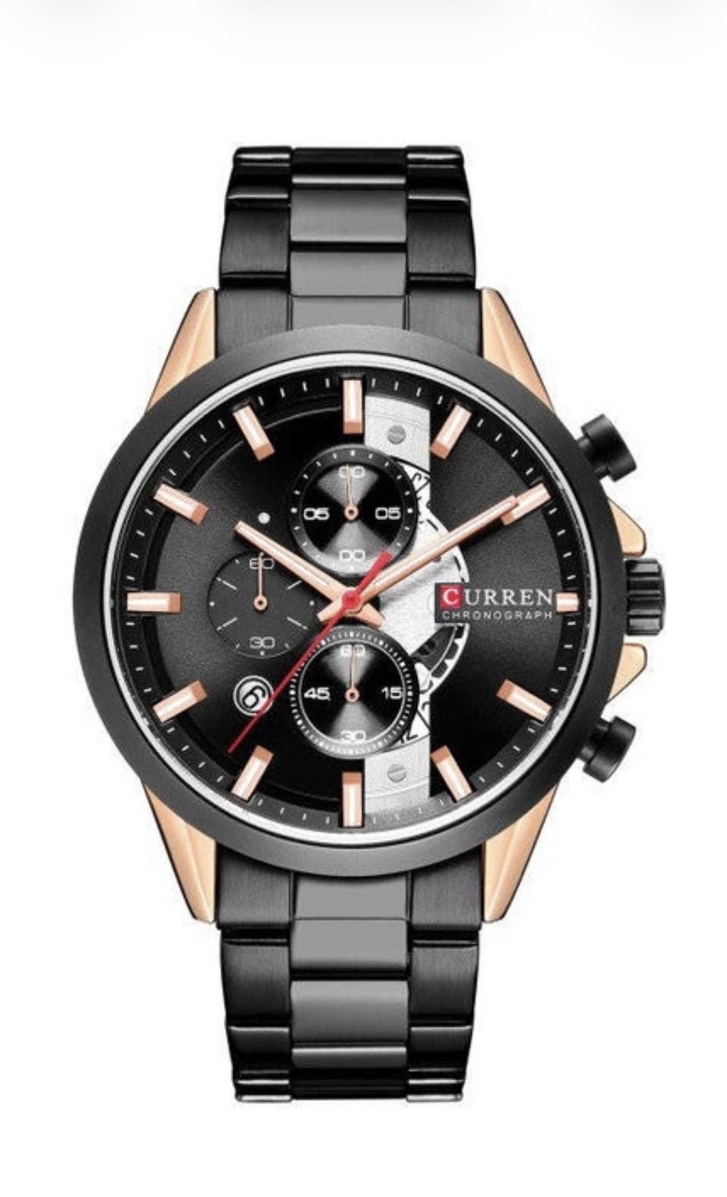 Kişi qol saatı Curren C8325 Black Rose Gold — Mallar, Bakı (2)