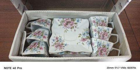 Çay dəsti, rəng - Ağ, Farfor, 6 nəfərlik, Almaniya — Bakı