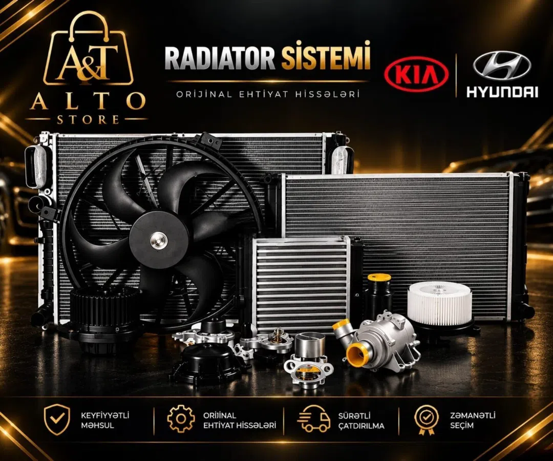 Hyundai və Kia üçün radiator və soyutma sistemi