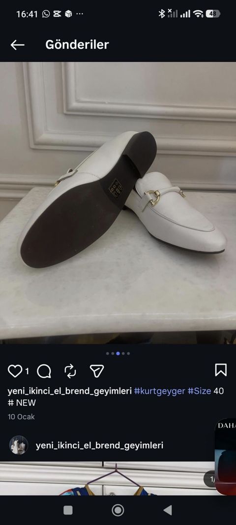 Kurt Geiger London qadın loaferləri - Rəng: ağ - Model: klassik — Bakı