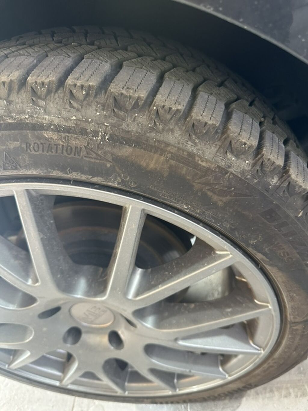 Bridgestone Blizzak WS90 qış təkərləri və yüngül lehimli disklər — Diskləri, Bakı (3)
