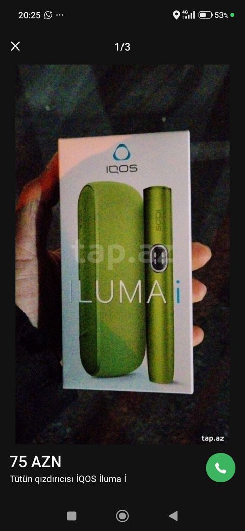 Iqos Iluma i tütün qızdırıcısı - Brend/model: Iqos Iluma i - Tip — Bakı