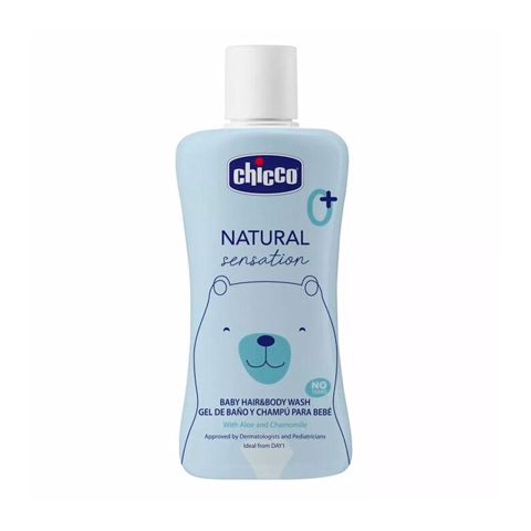 Şampun-gel saçlara və bədənə qulluq üçün Chicco Natural Sensation 200 ml — Bakı