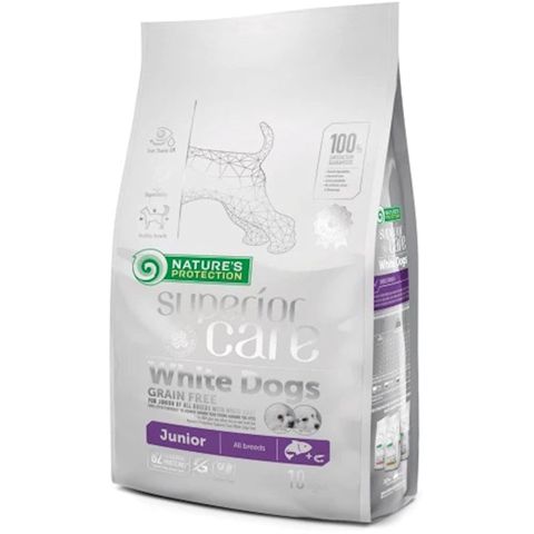 Quru yem Nature`s Protection White Dogs All Breeds Junior cırtdan cins küçüklər üçün, çəki ilə, 1 kq — Bakı