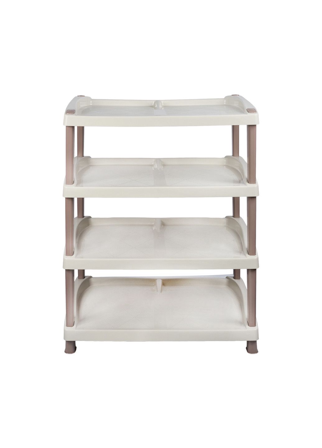 Ayaqqabı üçün rəf Stars plast 94195, plastik, 4 mərtəbəli, bej, 500x300x750 mm — Mallar, Bakı