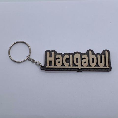 Brelok Hacıqabul, taxta — Bakı