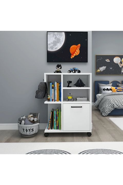 Stellaj Ev Plus 12115605, Ldsp, ağ, 81x60x35 sm — Bakı