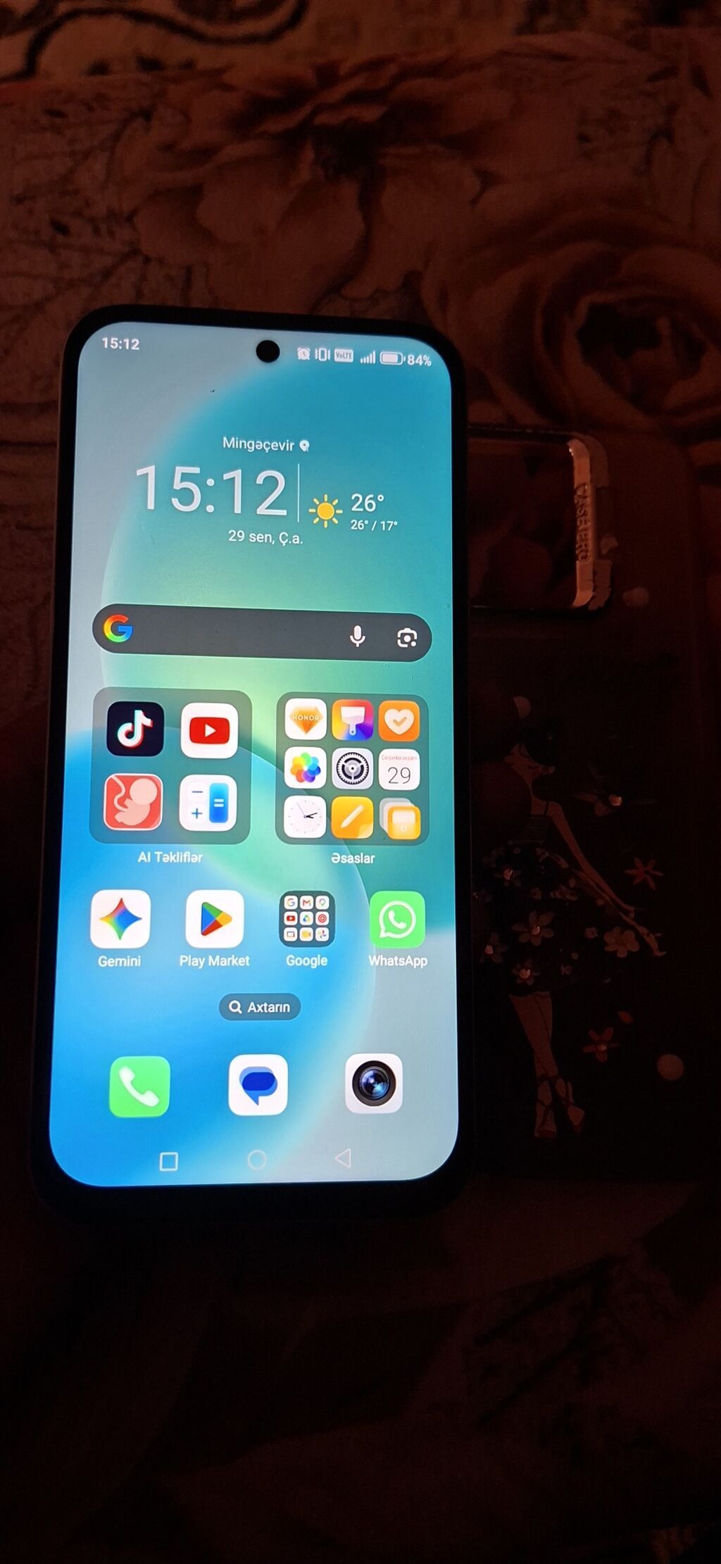 Honor X6c, 128 GB, rəng - Mavi, Barmaq izi, Simsiz şarj, İki sim kartlı — Honor, Yevlax (10)
