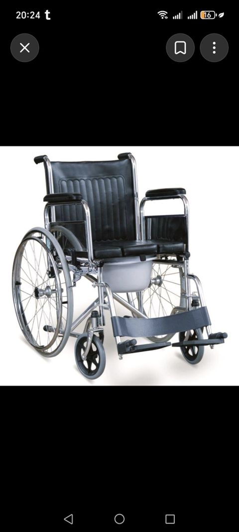 Tualet qablı əlil arabası (Commode Wheelchair) Pakofkadadı açılmayıb — Digah