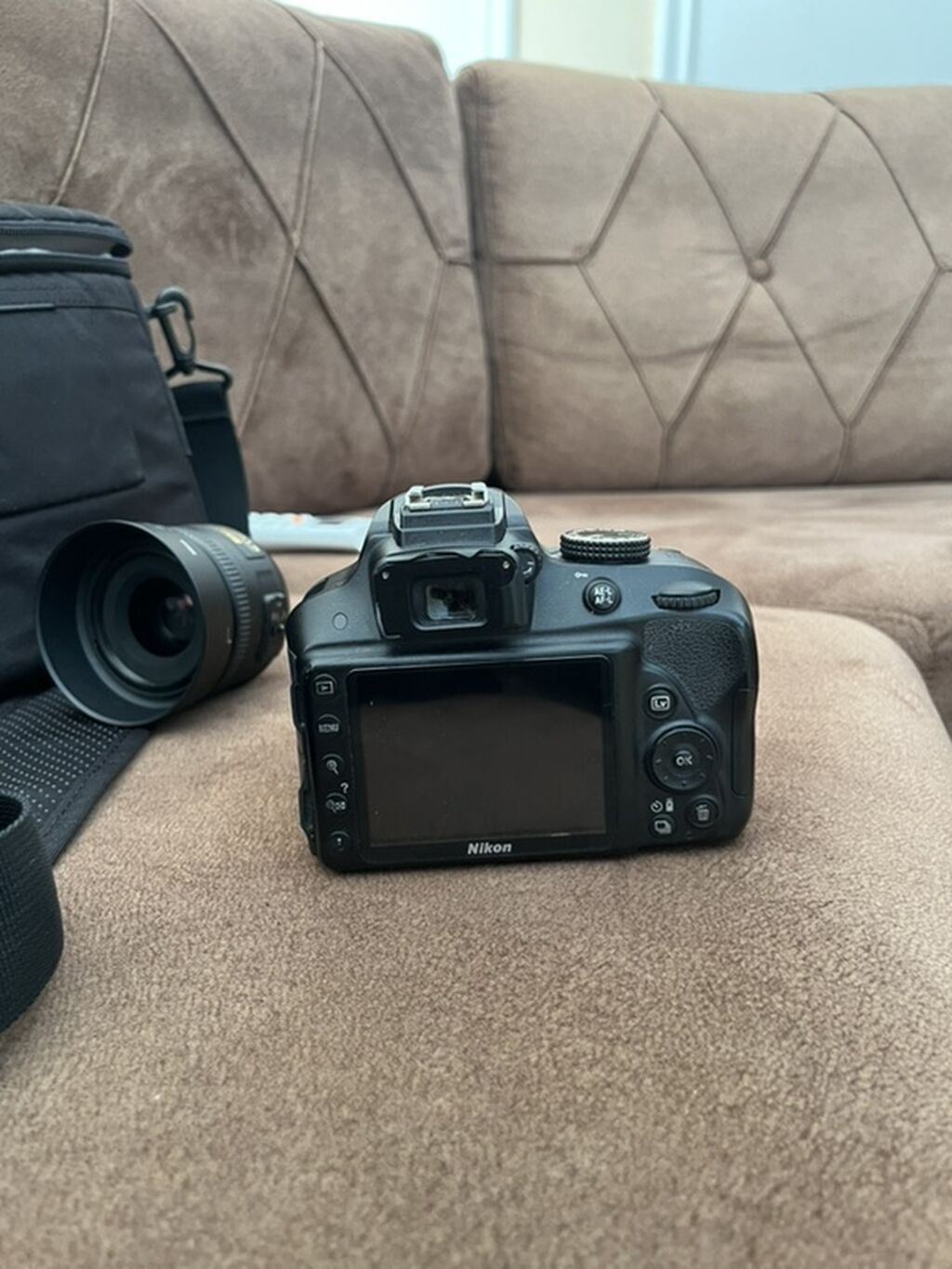 Nikon D3300 Dslr fotoaparat dəsti Daşı ölüb ve zaryatkası yoxdu sadece — Fotoaparat, Bakı (3)