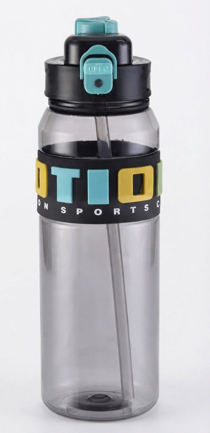 İdman su qabı EP01, plastik, 1250 ml, boz — Mallar, Bakı