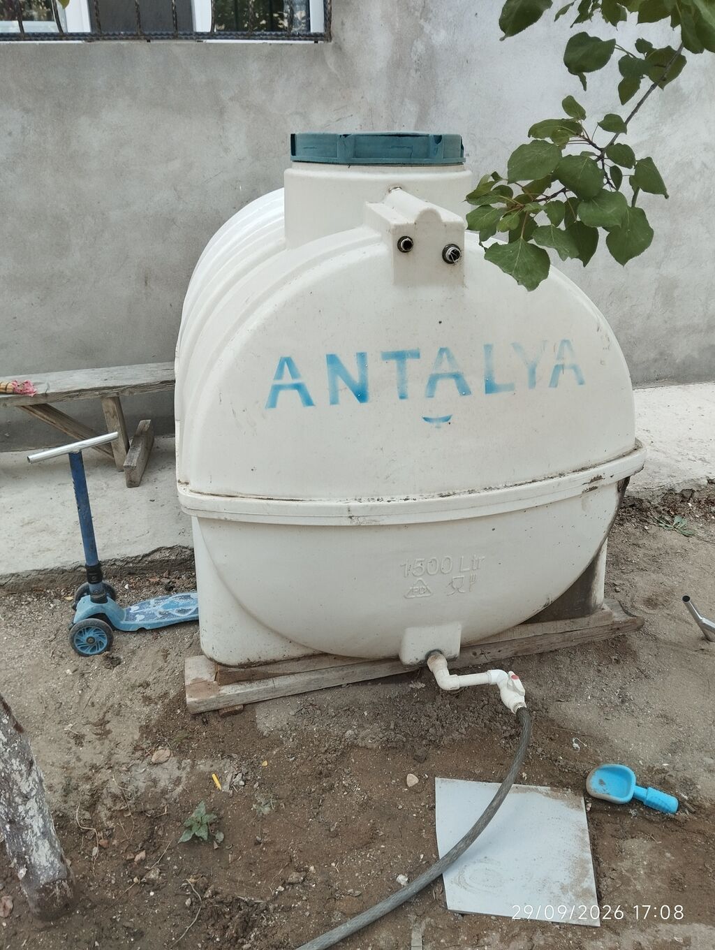 Bak, Plastik, 1500 l l, İşlənmiş — Su çənləri, kanisterləri, bochkalar, Bakı (2)