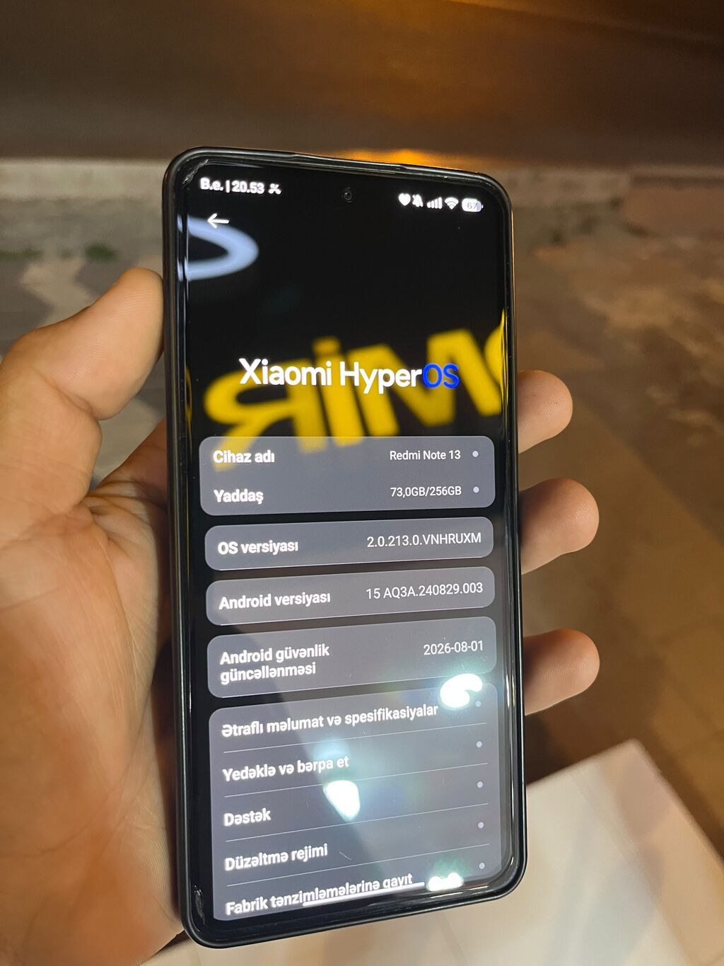 Redmi Note 13, 256 GB, rəng - Qara, Barmaq izi — Xiaomi, Bakı (4)