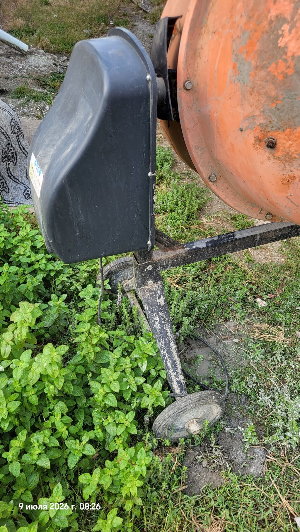 Elektrik betonqarışdıran (beton mikseri) - Portağal rəngli polad — Digər elektrik aləti, Astara (9)