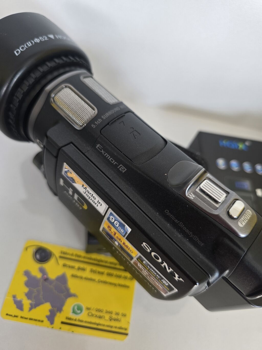 Sony HDR-CX700. üzərində 2 batareka adaptr və canta veriləcək. 96 gb — Video kamera, Şəki (6)