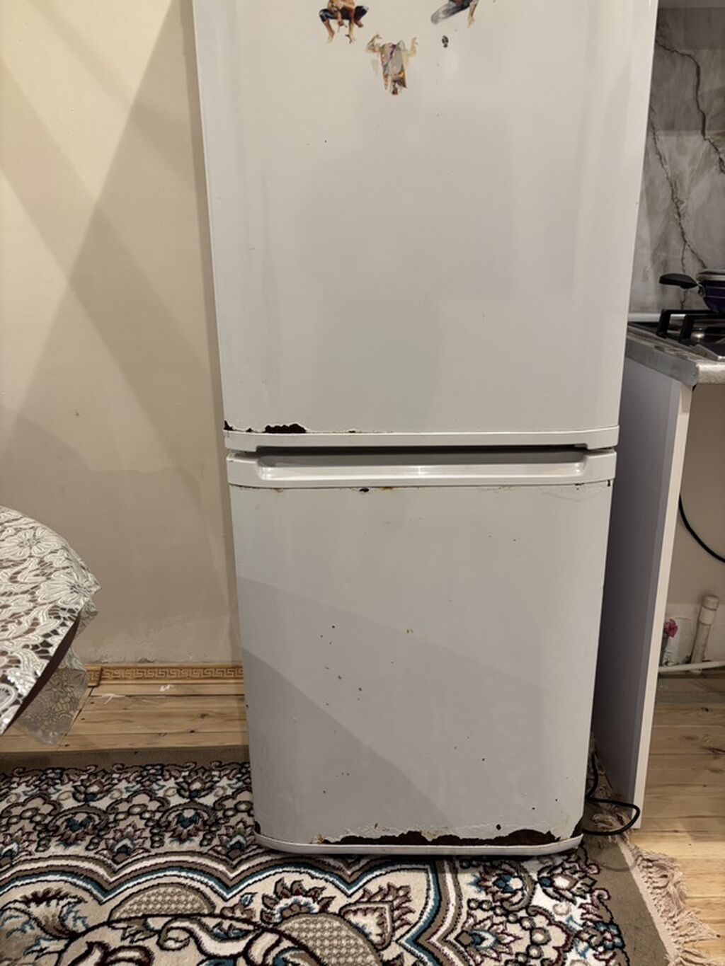 İşlənmiş 2 qapılı Hotpoint Ariston Soyuducu Satılır, rəng - Ağ — Soyuducular, Digah (3)