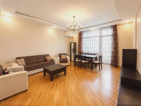Kirayə verilir 3 otaqlı Mənzil Yeni tikili 145 m² Bakı, Yasamal r., İnşaatçılar m — Xanım — Kvartira