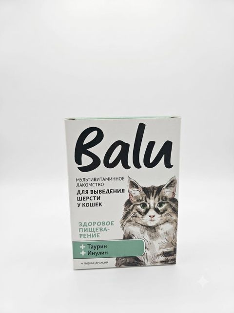 Pişiklər üçün multivitaminli məzə Balu Здоровое пищеварение, 100x50 q — Bakı