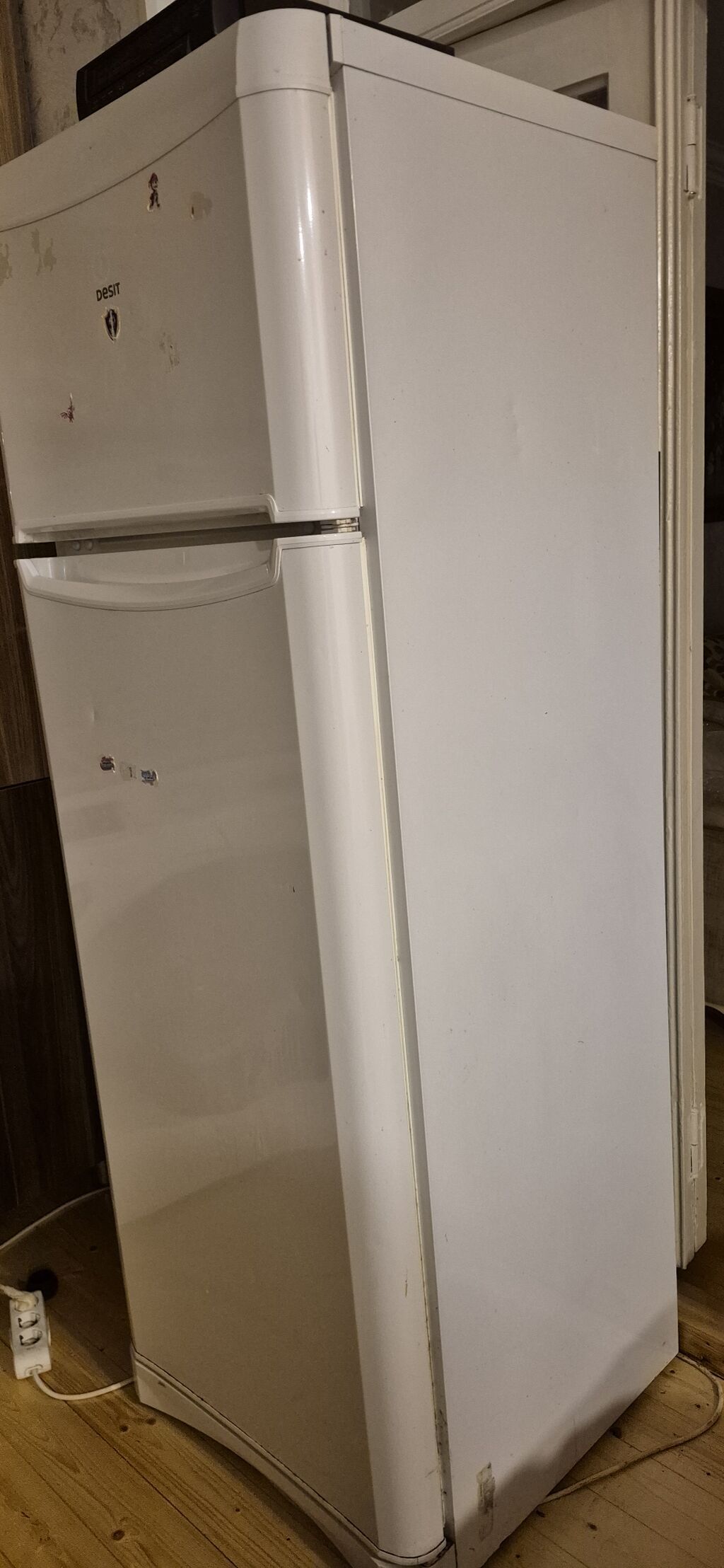 İşlənmiş 2 qapılı Indesit Soyuducu Satılır, rəng - Ağ — Soyuducular, Gəncə (4)