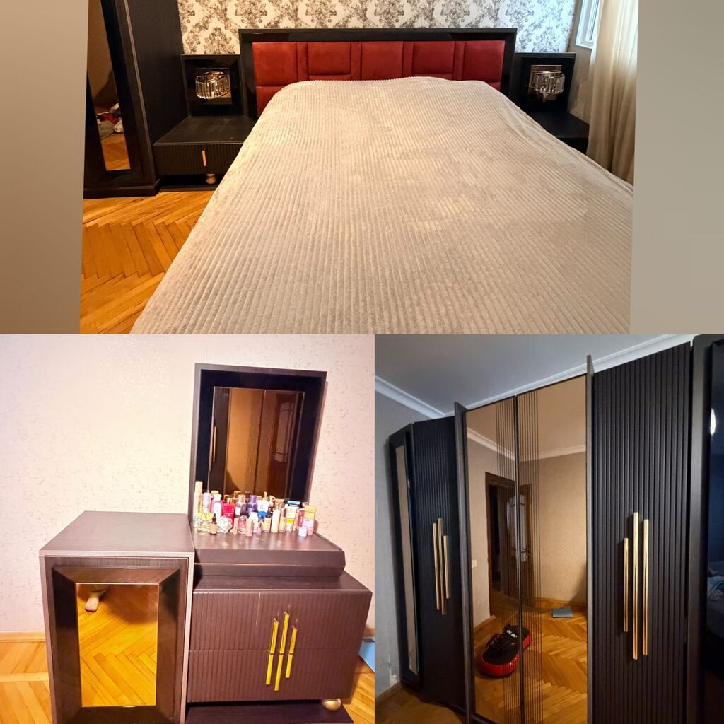 Türkiyə istehsalı yataq dəsti satılır 600₼. Matrası var.Ünvan — Mebel, Bakı