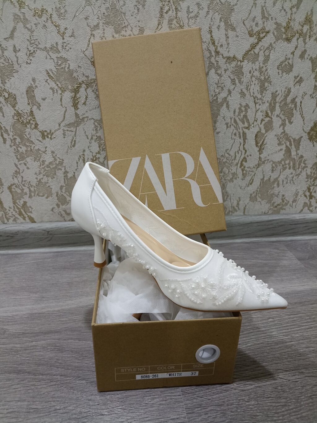 Tuflilər, Zara, Ölçü: 37, rəng - Ağ, Yeni — Tufl, Xırdalan (2)