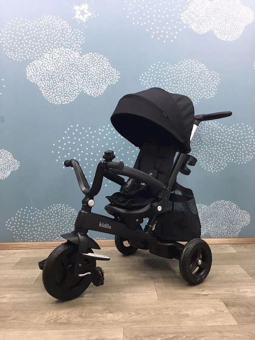 Uşaq üçün üçtəkərli velosiped Kidilo AYS-A208, черный — Mallar, Bakı