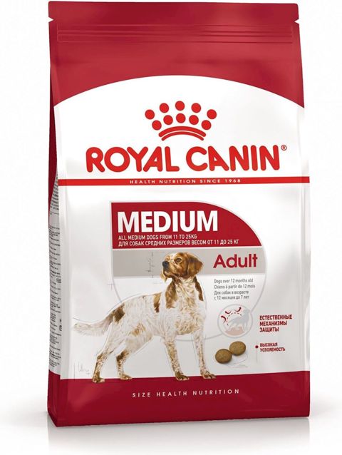 Quru yem Royal Canin Medium Adult orta cinsli itlər üçün 15 kq — Bakı