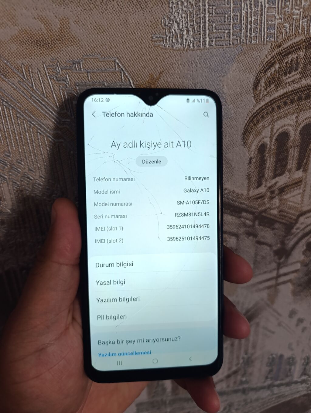 Samsung Galaxy A10, 32 GB, rəng - Mavi, İki sim kartlı — Samsung, Digah (4)
