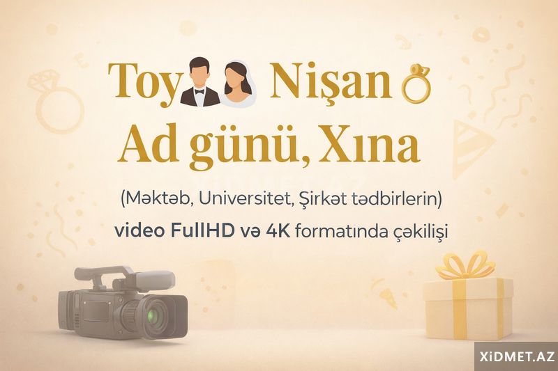 video çəkiliş xidməti — Foto, video xidmətləri, Bakı