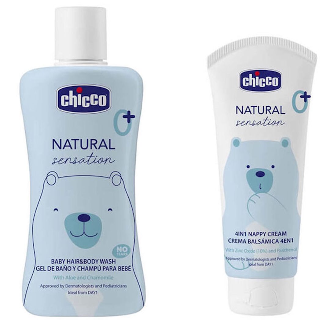 Uşaqlar üçün qulluq dəsti Chicco Natural Sensation (крем 100 мл + шампунь 200 мл) — Mallar, Bakı (3)