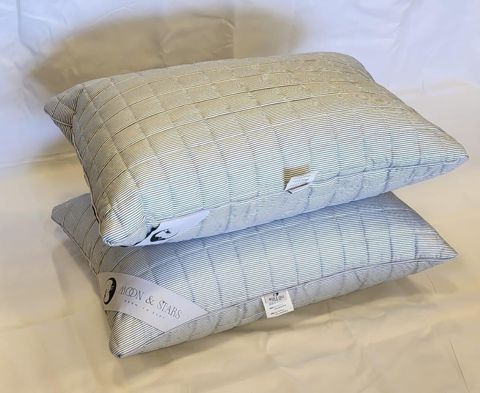 Ortopedik yastıq Moon Star Zolaqlı bambo, 50x71 sm, 950 qr, 100% bambu, kapitone sırıqlı üzlük - BL0903 — Bakı