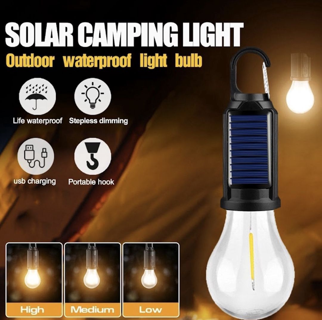 Kempinq üçün asma LED lampa, qara, 192x60 mm — Mallar, Bakı (3)