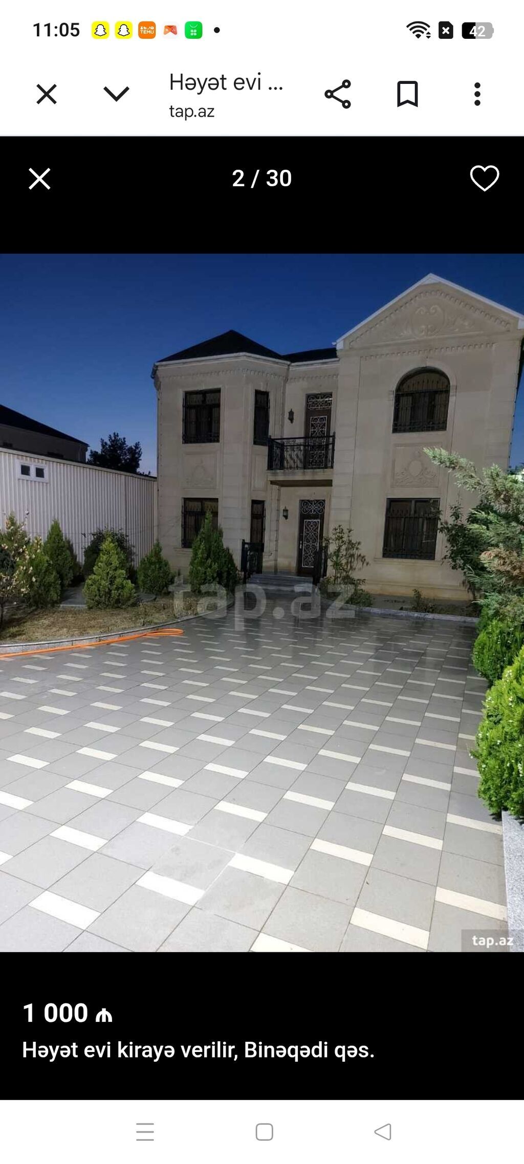 150 kv. m, 6 otaqlı, İnternet, Telefon, İşıq — Ev, villa, Bakı (2)