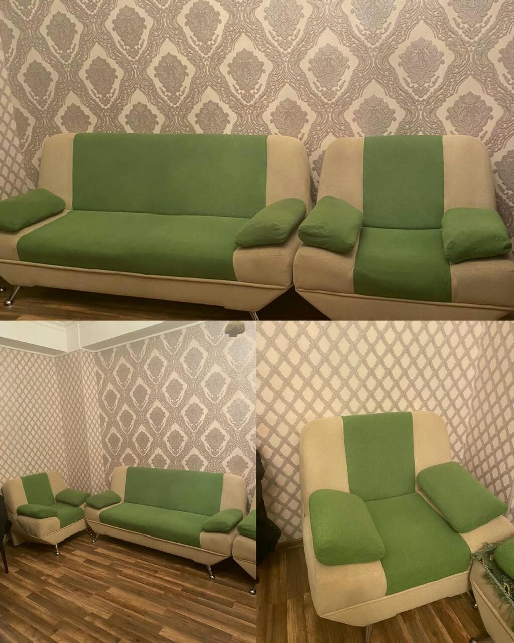 Divan kreslo desti 180azn. Unvan Xirdalan Nigaz — Yumşaq mobilya dəstləri, Qobu