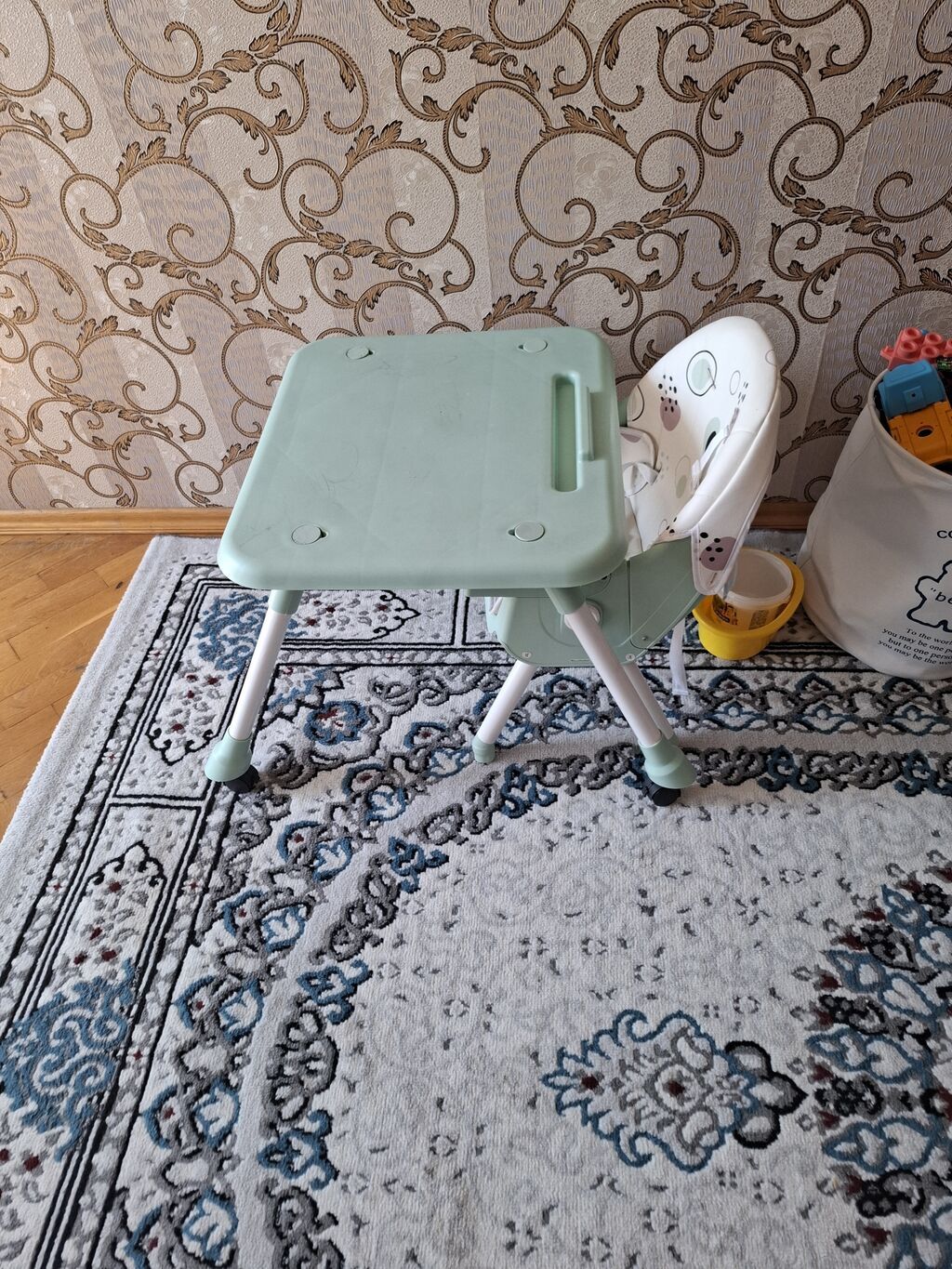 Uşaqlar üçün çoxfunksiyalı yemək stolu və oturacaq dəsti. - 2-si — Qidalandırma stulları, Bakı (3)