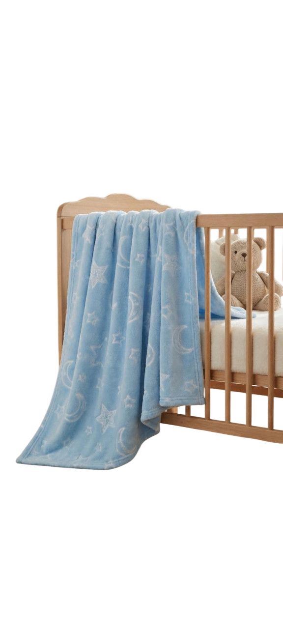 Pled uşaqlar üçün FF087, göy, bambuk, 110x150 sm — Mallar, Bakı