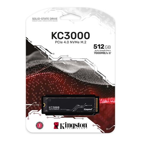 Kingston 512G KC3000 PCIe 4.0 NVMe M.2 SSD (SKC3000S/512G) — Bakı