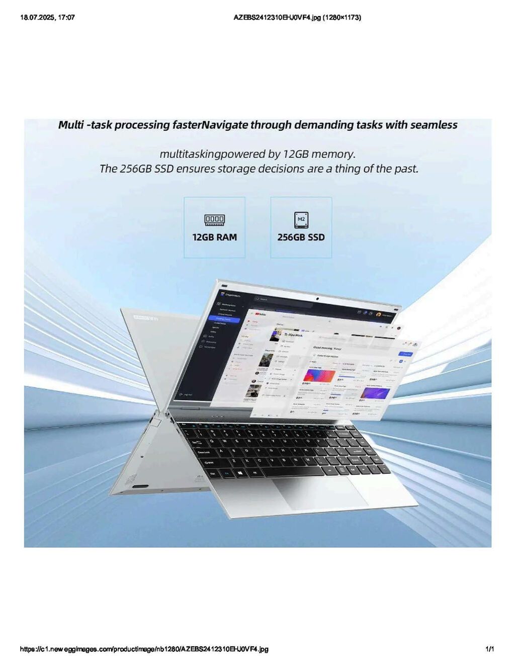 System Model: Ipason SmartBook P2X Processor: Intel(R) Celeron(R) — Digər notbuklar, Bakı (7)