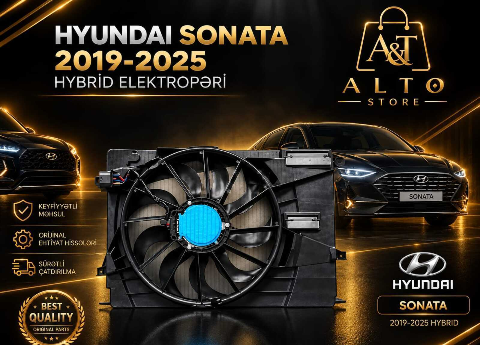 Radiator ventilyatoru Hyundai Sonata 2019–2025 Hybrid — Bakı