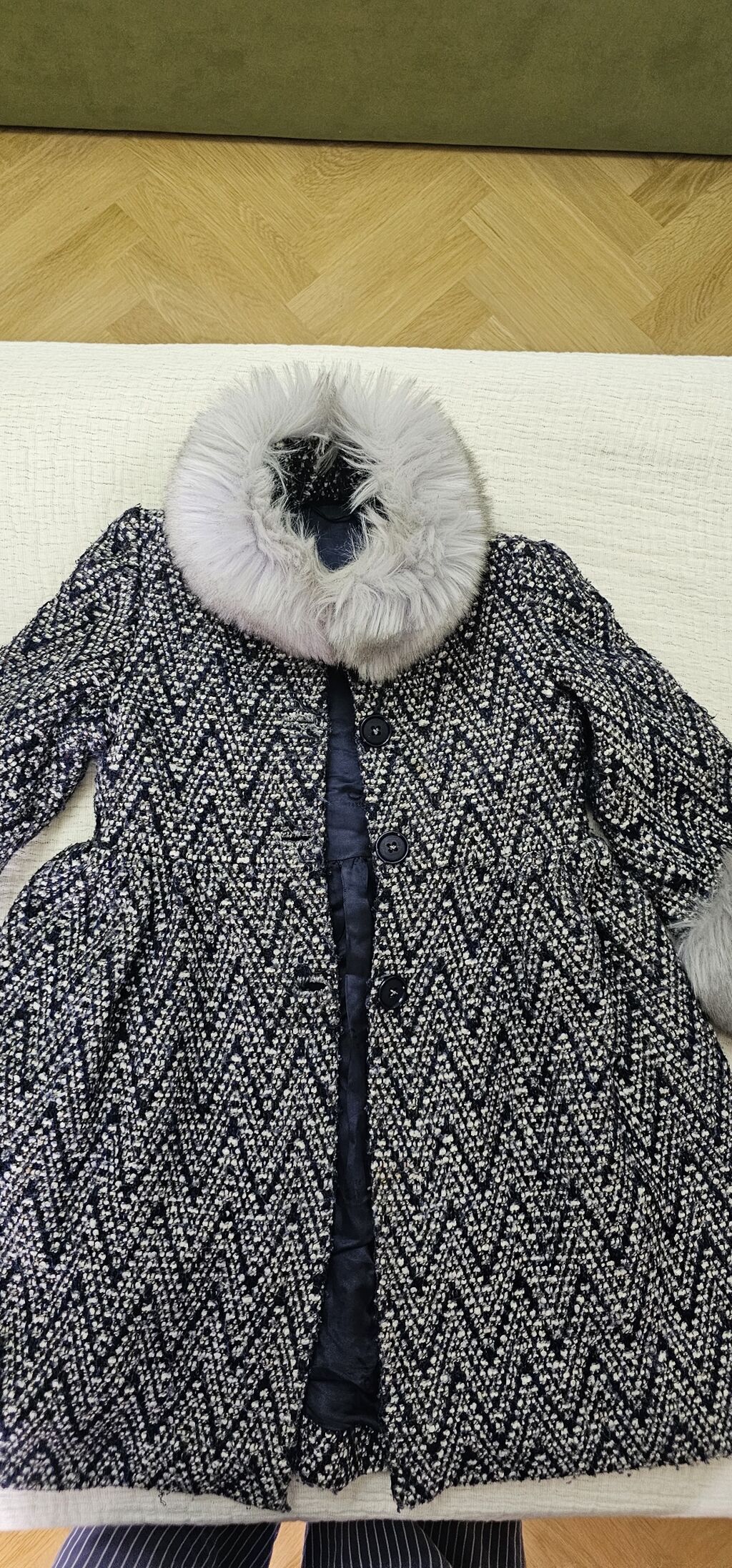 Qız uşağı üçün qış palto - Model: dizə yaxın uzunluqda, qızlar üçün — Uşaq geyimi, Bakı (2)