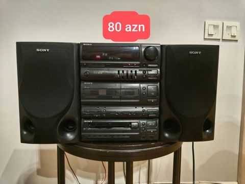 Sony mini Hi‑Fi musiqi mərkəzi (FH‑B51) – iki akustik sütunla — Bakı