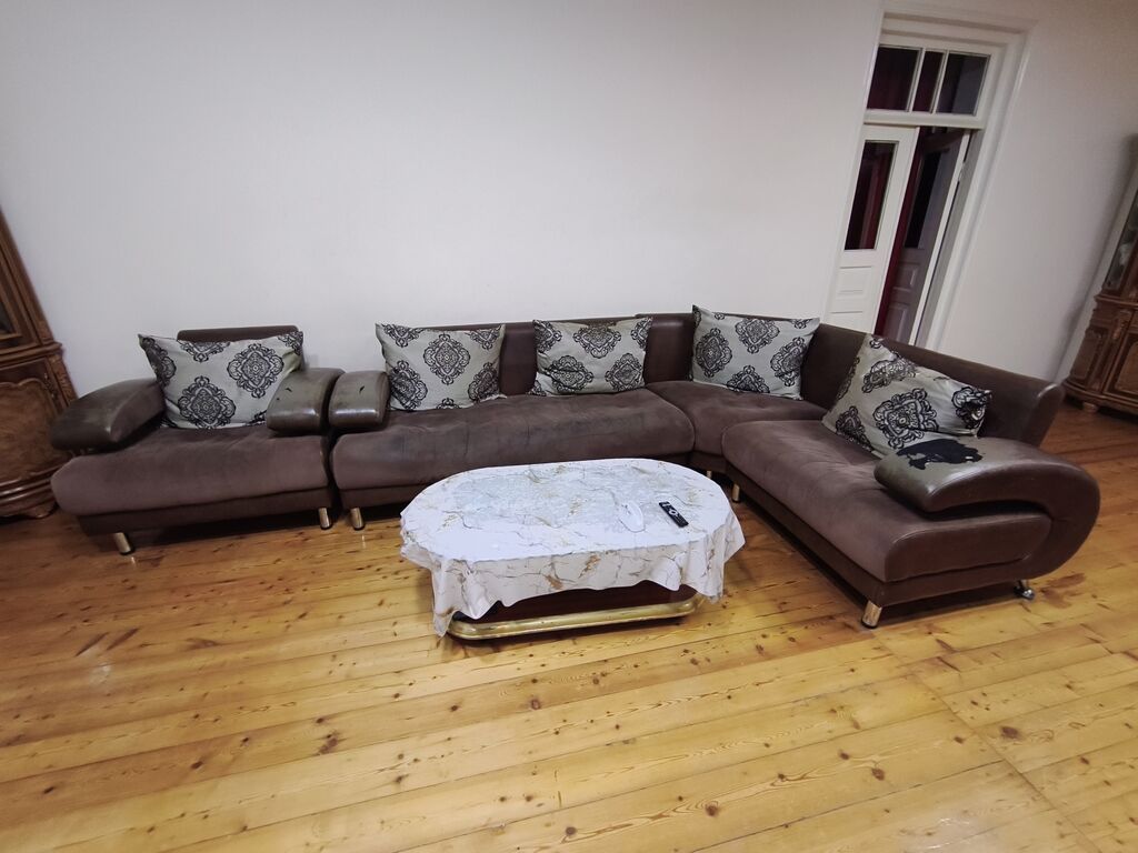 Divan və kreslo desti 2.10 *2.80 ölçü künc divan 105 ölçü kreslo — Divanlər, Bakı (4)