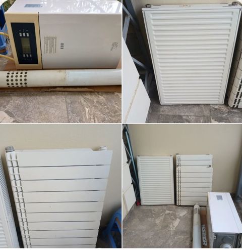 Kombi 24luk. 250azn Panel radiator 1eded 1m 50azn Radiator 18seksiya — Digah