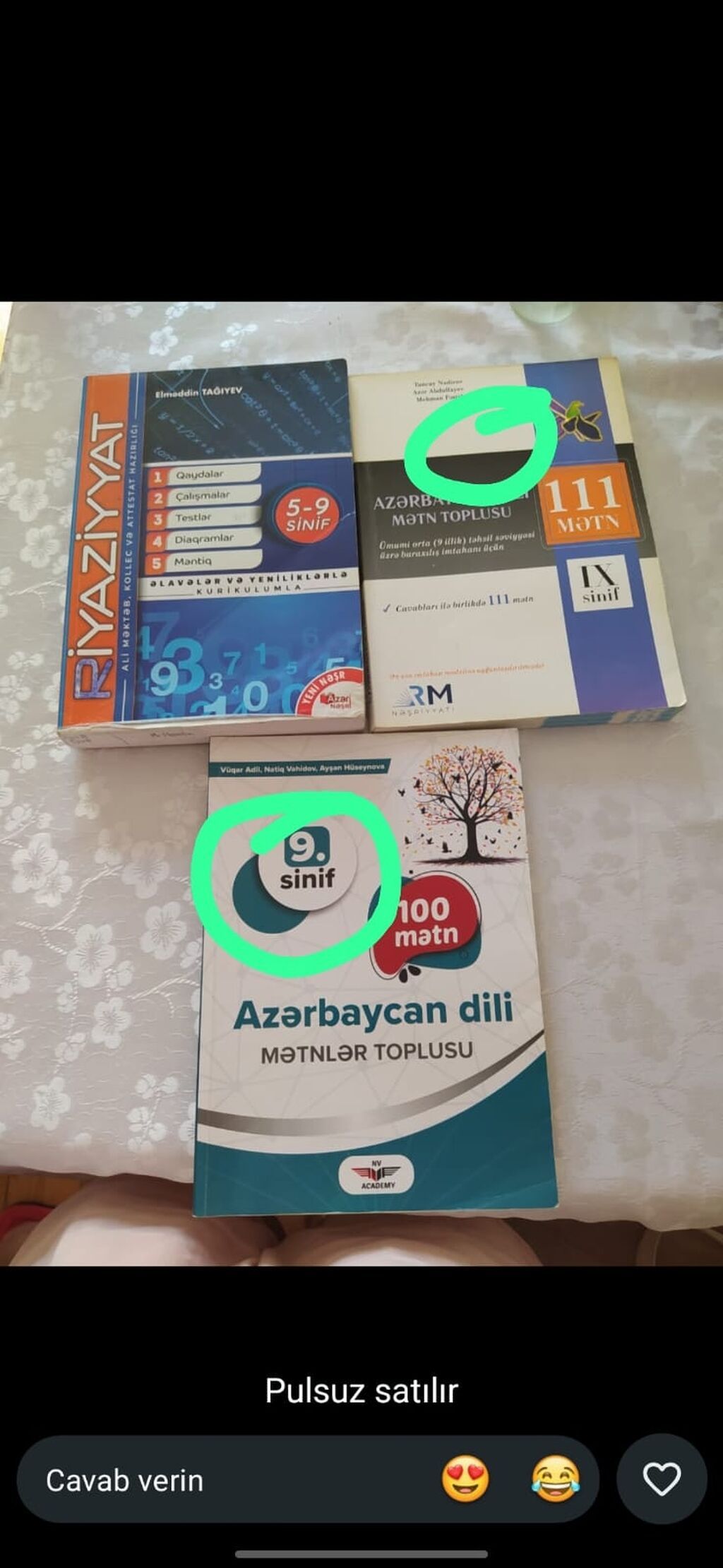 Riyaziyyat Testlər 11-ci sinif, DİM, 1-ci hissə, 2023 il — Kitablar, Bakı (6)