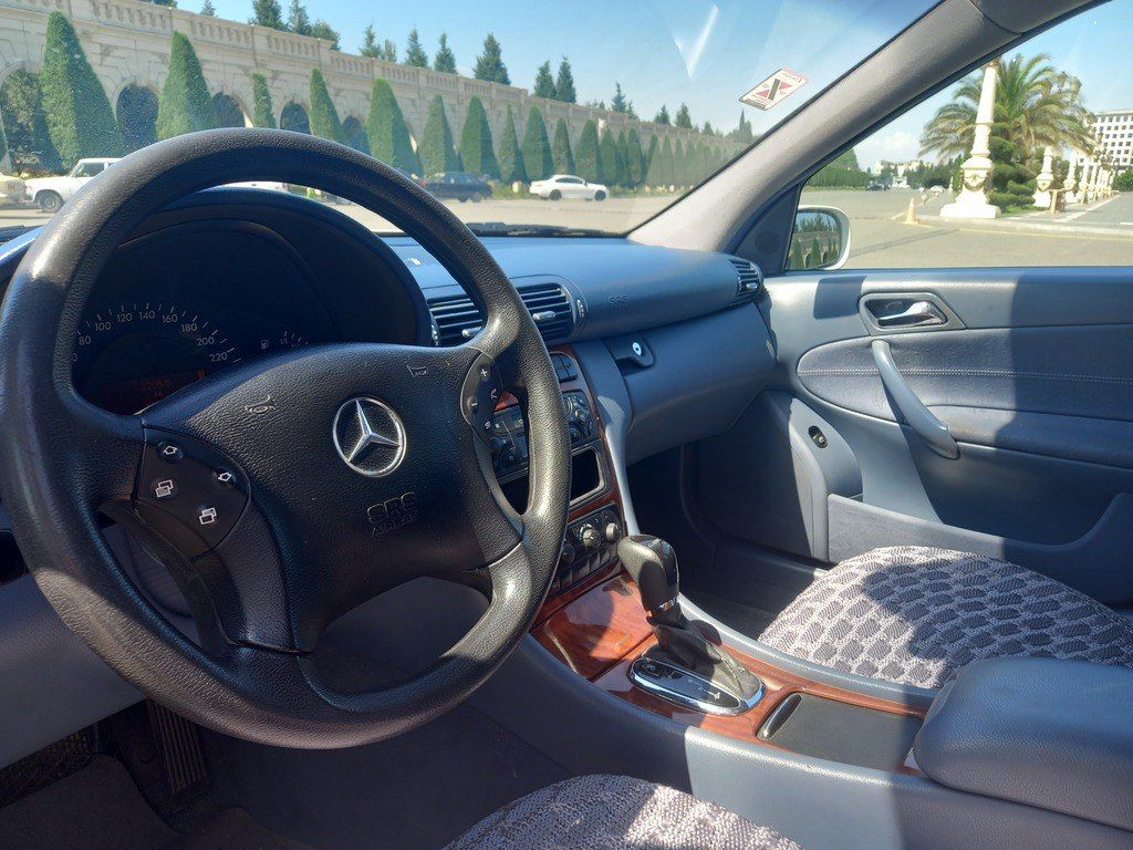 Mercedes C 200, 2.0 L, 2001 il, 160 000 km — Avtomobillər, Gəncə (12)