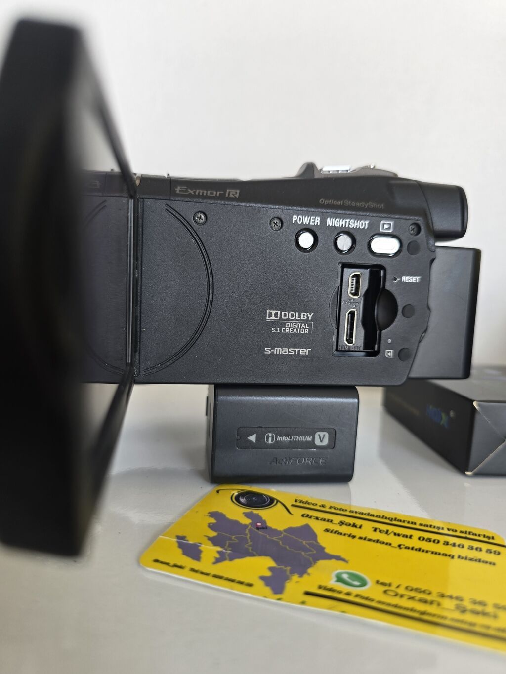Sony HDR-CX700. üzərində 2 batareka adaptr və canta veriləcək. 96 gb — Video kamera, Şəki (4)