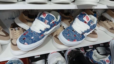 Uşaq idman ayaqqabısı – denim naxışlı model - Üst hissə: mavi “denim” — Mehdiabad