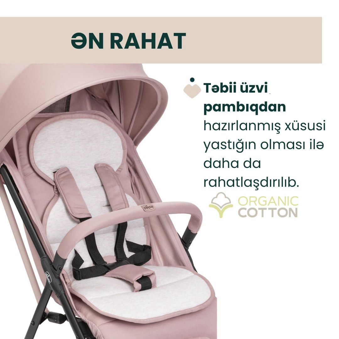Uşaq arabası Chicco Taormina çəhrayı — Mallar, Bakı (2)