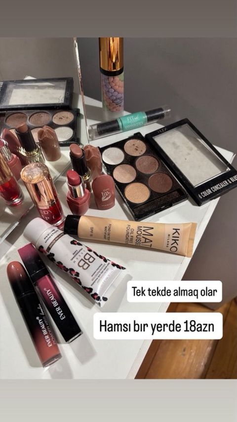 Kosmetik dəst – müxtəlif makiyaj məhsulları Tərkib: - Kıko Milano Mat — Bakı